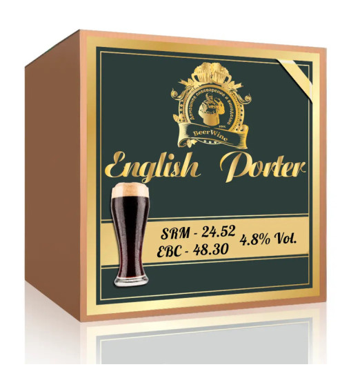 Набір для приготування пива English Porter на 20 л - Англійський Портер Набір для приготування пива English Porter на 20 л - Англійський Портер