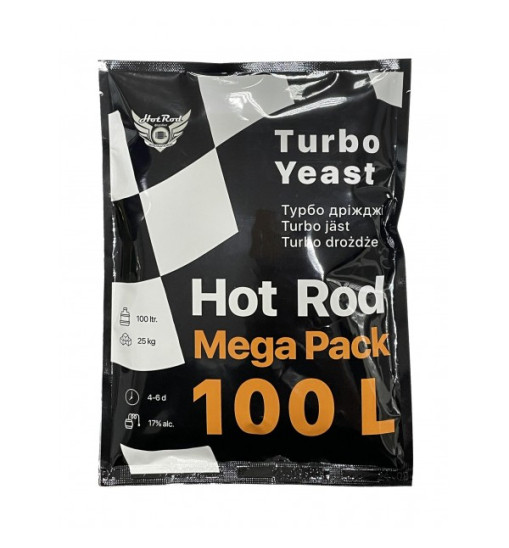 Турбо дрожжи Hot Rod Mega Pack на 100 л (360 г) Турбо дрожжи Hot Rod Mega Pack на 100 л (360 г)