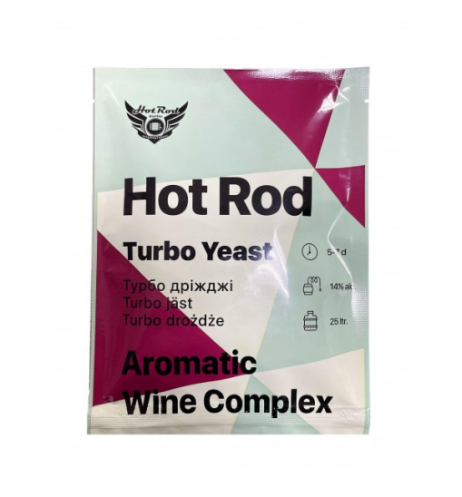 Винні дріжджі Hot Rod Aromatic Wine Complex на 25 л (40г) Винні дріжджі Hot Rod Aromatic Wine Complex на 25 л (40г)