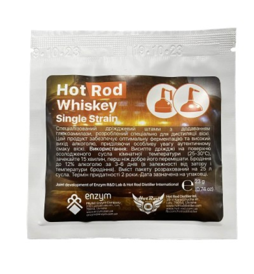 Зернові дріжджі Hot Rod Whiskey Single Strain на 25 л (23 г) Зернові дріжджі Hot Rod Whiskey Single Strain на 25 л (23 г)