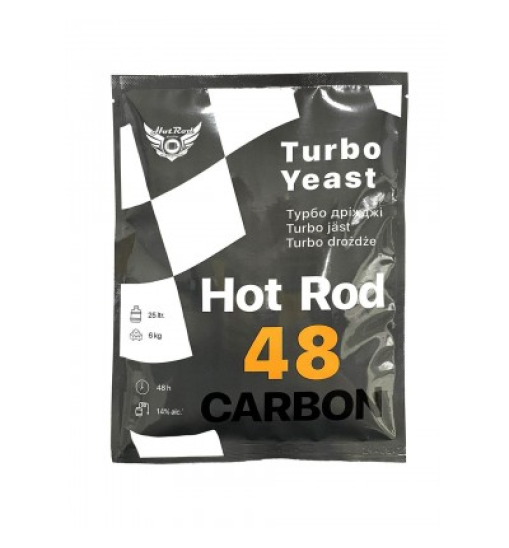Турбо дріжджі Hot Rod 48 Carbon на 25 л (175 г) Турбо дріжджі Hot Rod 48 Carbon на 25 л (175 г)